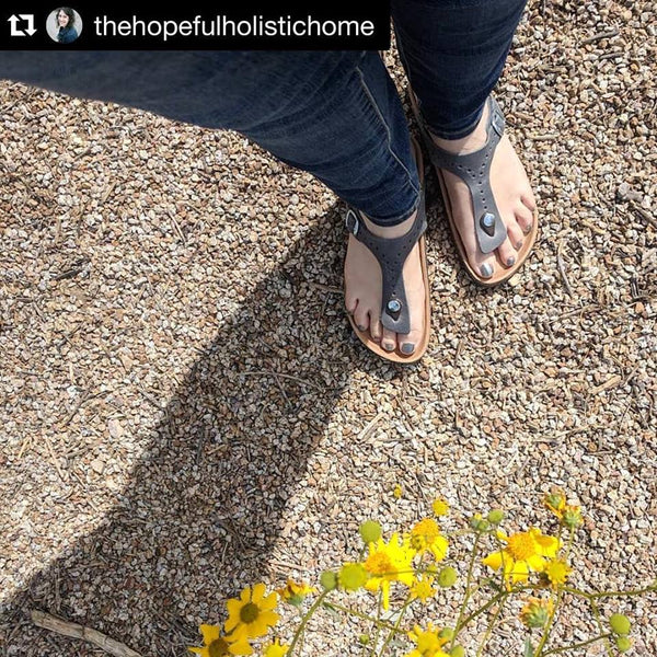 Women's FINAL CLEARANCE Earthing Sandals Copper Rivet Brooke