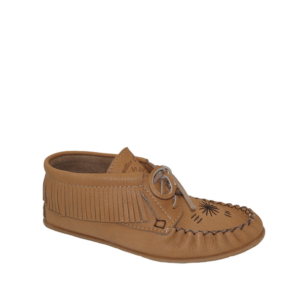 Women's Earthing Moccasins Fringe Copper Rivet Rubber Sole