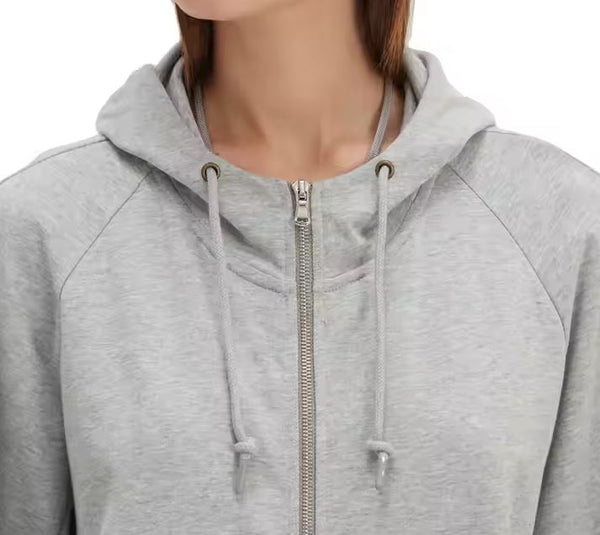 EMF Shielding Silver Fibre Cotton Blend Zip Up Hoodie