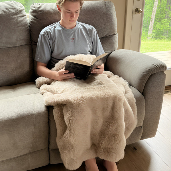 Cozy, Comfort, EMF & Grounding Fuzzy Blanket