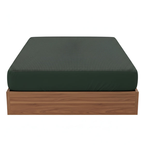Forest Green Cotton Fitted Grounding Sheets