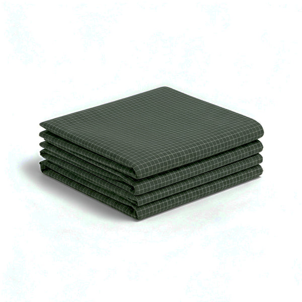 Forest Green Cotton Fitted Grounding Sheets