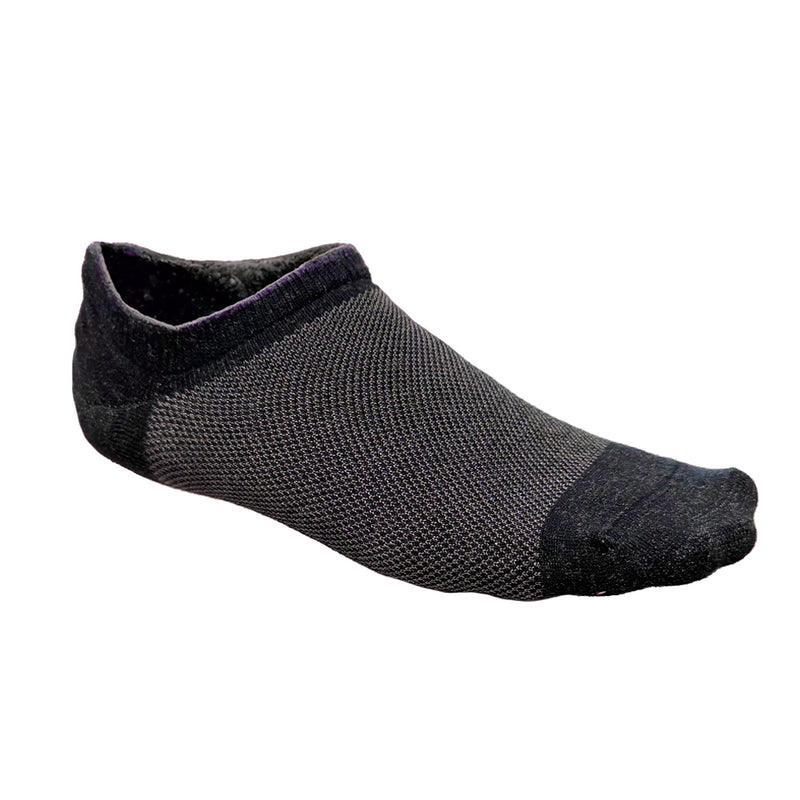 No Show Earthing Socks Silver