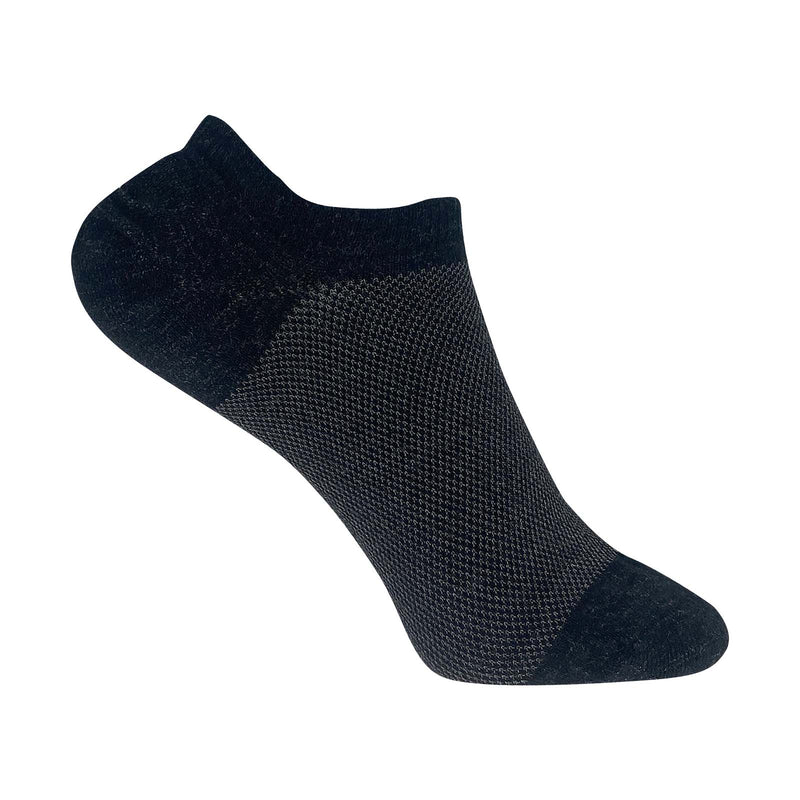 No Show Earthing Socks Silver