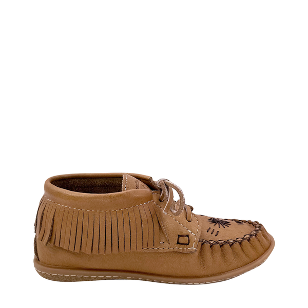 Women's Earthing Moccasins Fringe Copper Rivet Rubber Sole 2074CKL-R