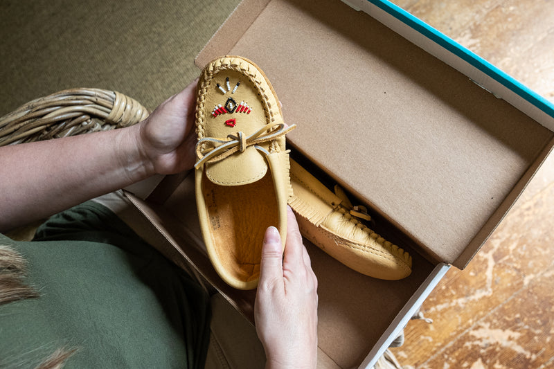 Moosehide cheap softsole moccasins