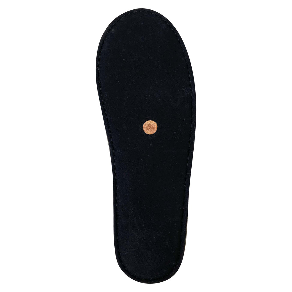 Women's Suede Moccasin Shoes; Rubber Sole & Copper Rivet for Earthing ...