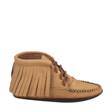 Men's Earthing Moccasin Boots Moose Hide Fringed  (Final Clearance)
