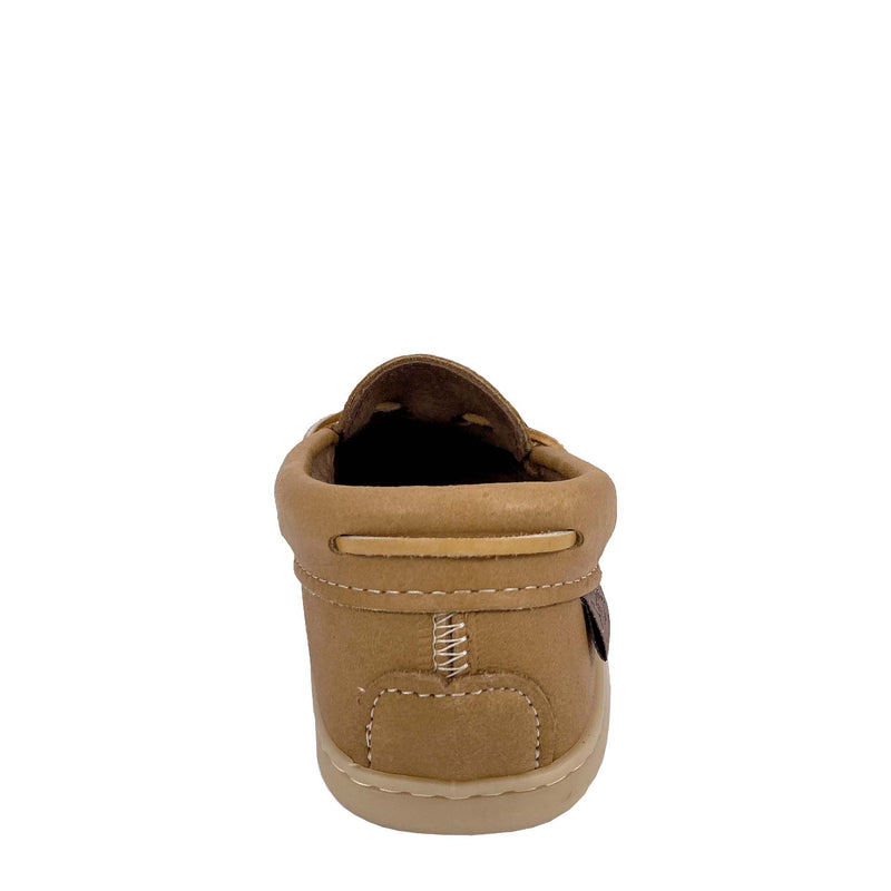 Men's Leather Moccasin Shoes; Rubber Sole & Copper Rivet for Earthing ...