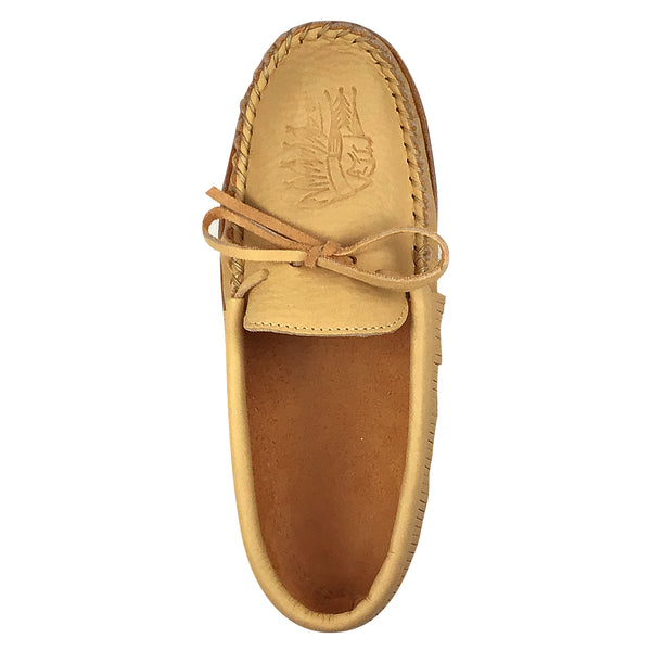 Men's Earthing Moccasins Moosehide Fringed BB7575M