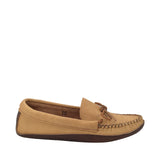 Men's Earthing Moccasins Moose Hide with Oil Tan BB495M
