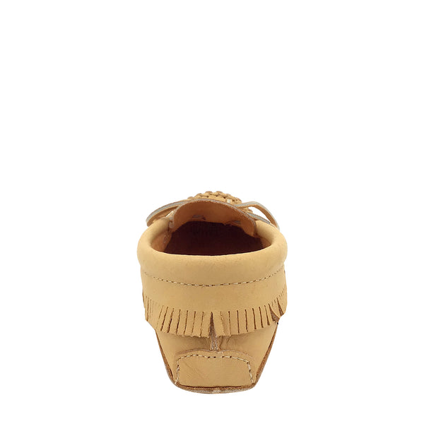 Women's Earthing Moccasins Moosehide Beaded Fringed BB7574L