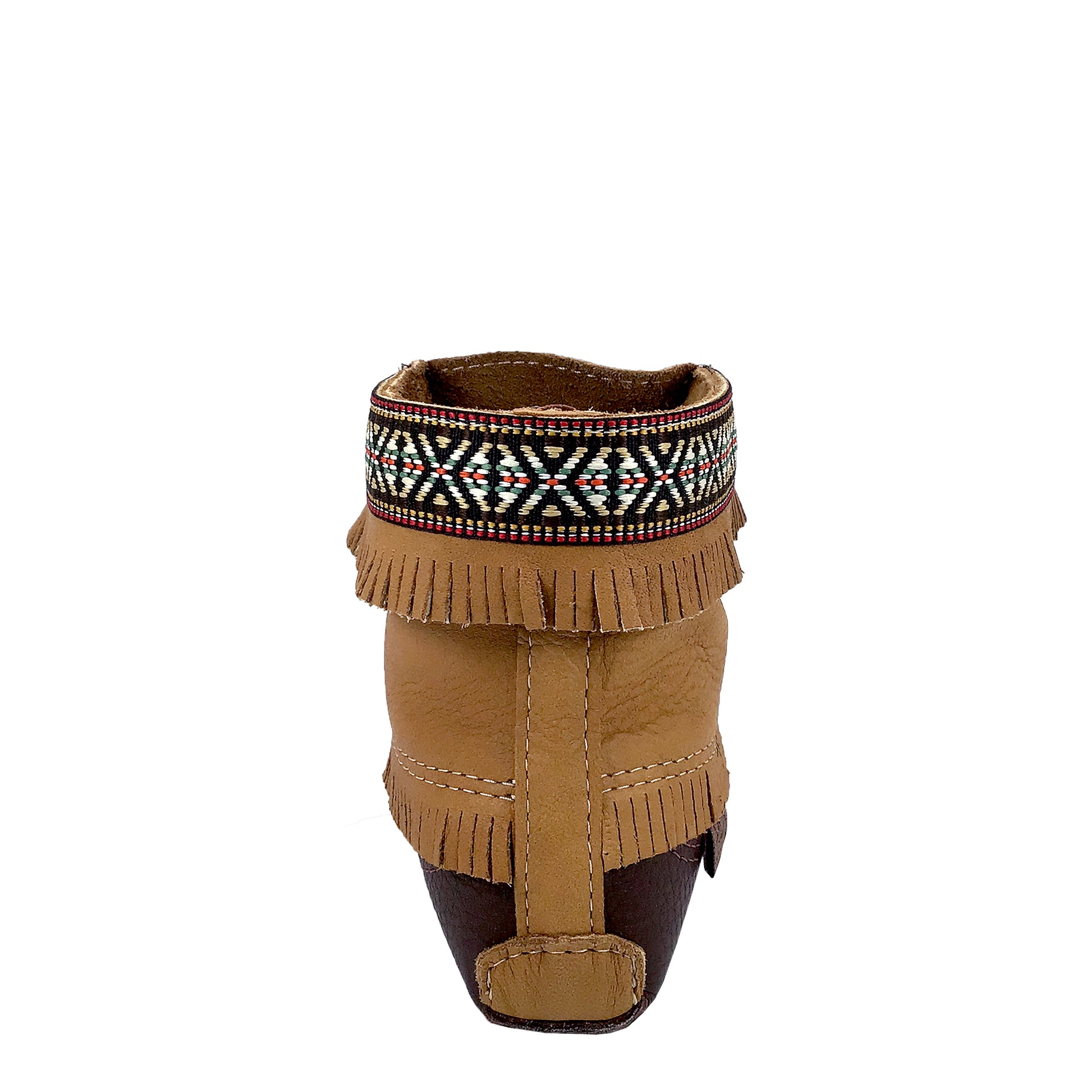 Women's Ankle Moccasin Boots with Native Indian Braid for Earthing ...