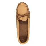 Women's Earthing Moccasins Moosehide with Oil Tan for Earthing BB495L