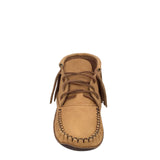 Women's Earthing Moccasins  Moose Hide Fringed (Clearance 8 & 9 only)