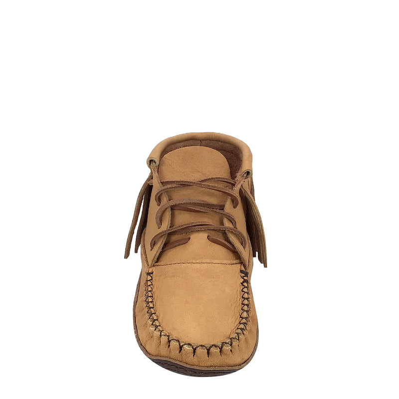 Women's Earthing Moccasins  Moose Hide Fringed (Clearance 8 & 9 only)