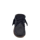 Women's Earthing Moccasins  Moose Hide Fringed (Clearance 8 & 9 only)