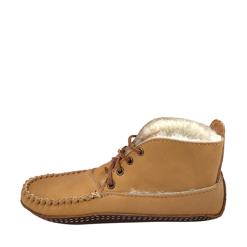 Women's Earthing Moccasin Boots Moose Hide Sheepskin BB42115L (Clearance )