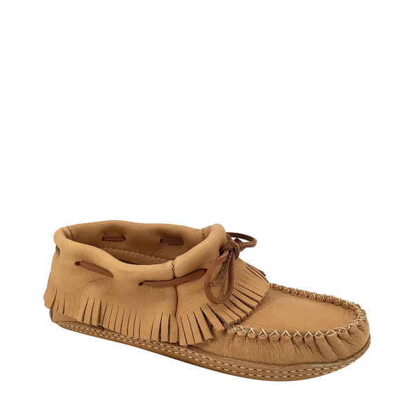 Women's Earthing Moccasins Moosehide Ankle BB468-N